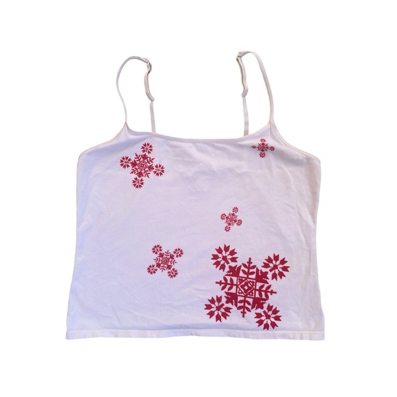 Vintage Victorias Secret Y2K Tank Top Size Large Snowflake - Picture 3 of 6